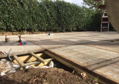 Terrasse en cours de réalisation